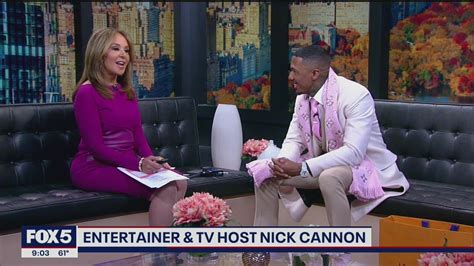 Nick Cannon brings gifts for Rosanna Scotto 